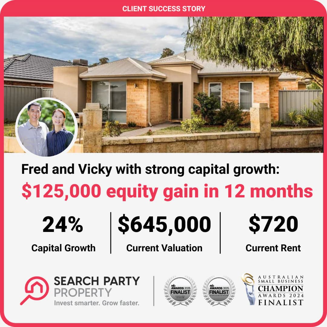 In just 12 months, Fred and Vicky turned a smart property move into $125,000 in equity and that’s