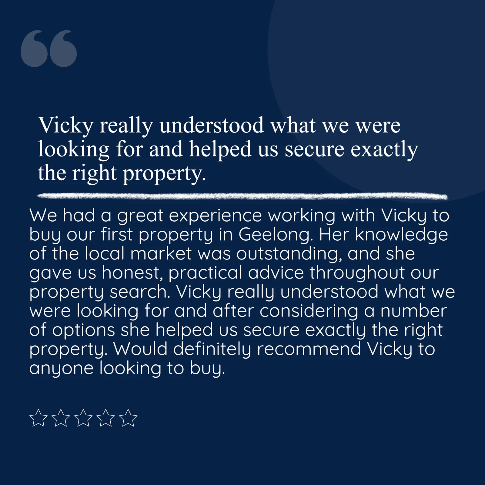 Client Testimonial
