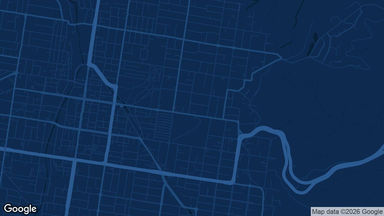 Map of East Toowoomba